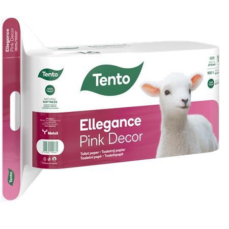  Tento Ellegance Pink Decor 3 rétegű, kistekercses, 16 tekercs toalettpapír fehér (229386) 
