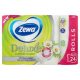  Zewa Deluxe 3 rétegű, kistekercses, 24 tekercs toalettpapír kamilla (40867) 