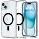  Spigen Ultra Hybrid (MagFit) iPhone 15 Plus tok átlátszó-fekete (ACS06661) 