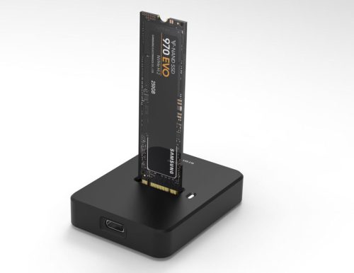  nBase külső M.2 NVMe SSD dokkoló fekete (DS-80NU3B) 