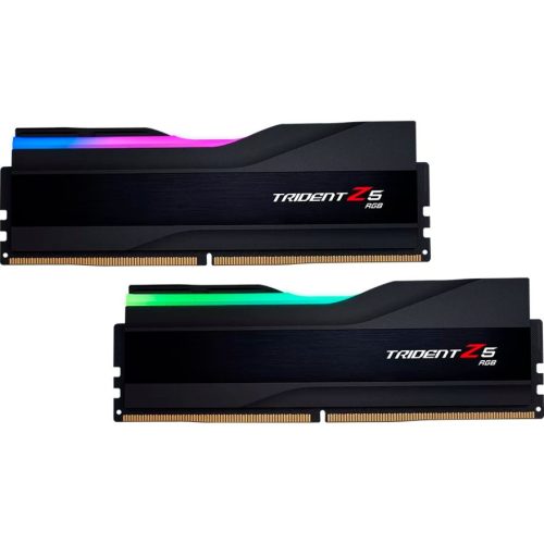  G.Skill DDR5 - 96GB -6400 - CL - 32 (2x 48GB) dual kit, RAM (fekete, (F5-6400J3239F48GX2-TZ5RK), Trident Z5 RGB, INTEL XMP) 