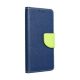  Fancy Apple iPhone 15 fliptok kék-lime színű (75833) 