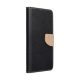  Fancy Apple iPhone 15 Plus fliptok fekete-aranyszínű (75835) 