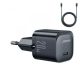  JOYROOM Type-C mini hálózati töltő 20W, Type-C-Type-C kábellel fekete 