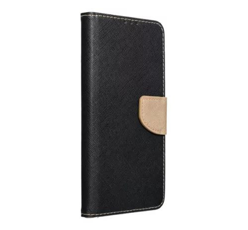  Fancy Samsung Galaxy S22+ fliptok fekete-aranyszínű (65107) 