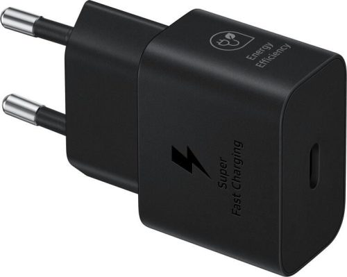  Samsung USB-C hálózati töltő 25W fekete "Gigapack csomagolás" (EP-T2510NBEGEU) 