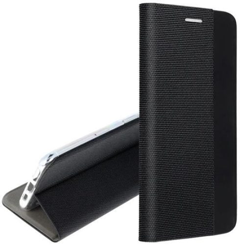  Gigapack Xiaomi Poco C65 textil mintás fliptok fekete (GP-154312) 