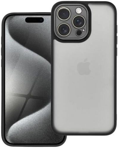  Gigapack Apple iPhone 15 Pro Max akril hátlapos tok fekete kerettel (GP-153354) 