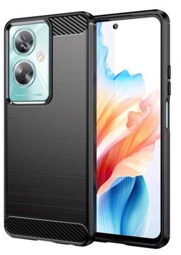  Gigapack Oppo A79 5G szálcsiszolt, karbon mintás tok fekete (GP-153899) 
