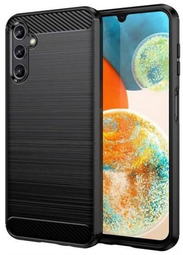  Gigapack Samsung Galaxy A35 5G (SM-A356) szálcsiszolt, karbon mintás tok fekete (GP-154150) 