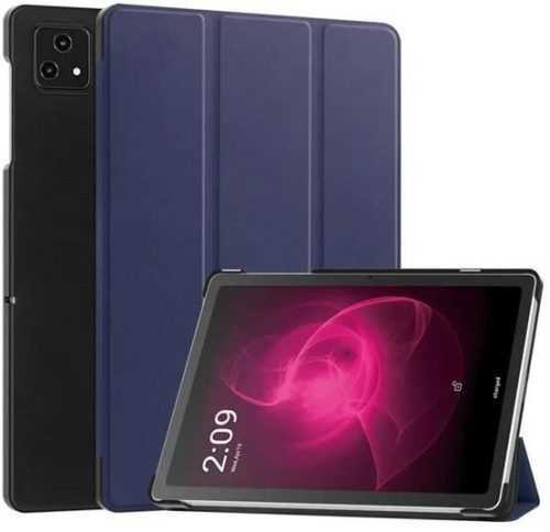  Gigapack T Tablet 5G (2023) bőr hatású fliptok sötétkék (GP-153196) 