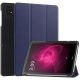  Gigapack T Tablet 5G (2023) bőr hatású fliptok sötétkék (GP-153196) 