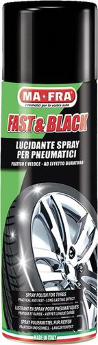  Ma-Fra Fast & Black gumiabroncs fényező és védő spray 500ml (MF-H0056) 