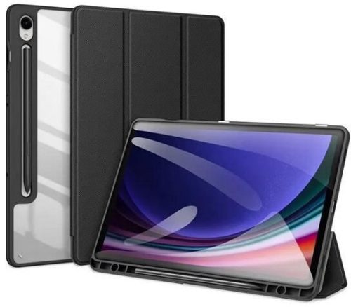  Dux Ducis Toby Samsung Galaxy Tab S9 FE LTE (SM-X516) bőr hatású tablet tok fekete (GP-149762) 