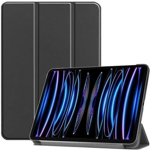  Gigapack Apple iPad Pro 11 (2024) bőr hatású fliptok fekete (GP-157491) 