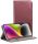  Gigapack Motorola Edge 40 Pro bőr hatású fliptok burgundi színű (GP-150679) 