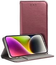  Gigapack Motorola Edge 40 Pro bőr hatású fliptok burgundi színű (GP-150679) 