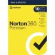  NortonLifeLock Norton 360 Premium 75GB 1 felhasználó 10 eszköz 1 év licence dobozos vírusirtó szoftver (21416702) 