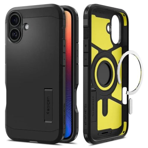  Spigen Tough Armor MagFit iPhone 16 tok fekete (ACS08216) 