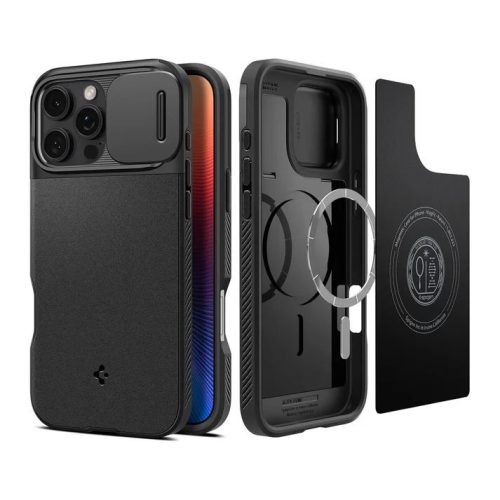  Spigen Optik Armor MagFit iPhone 16 Pro tok fekete (ACS08149) 