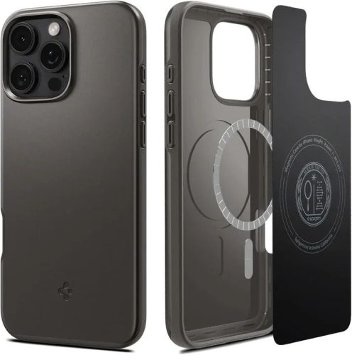  Spigen Thin Fit MagFit iPhone 16 Pro Max tok szürke (ACS07979) 