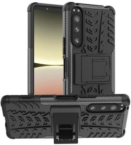 Gigapack Defender Sony Xperia 5 IV (XQCQ54) autógumi mintás tok fekete (GP-137648) 