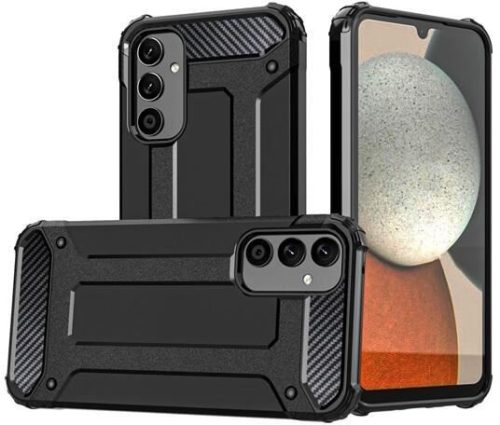  Gigapack Defender Samsung Galaxy A34 5G (SM-A346) fémhatású tok fekete (GP-136524) 