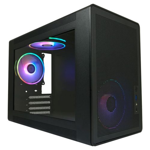  LC Power Gaming 716W - Amplified_X táp nélküli ablakos ház fekete (LC-716MB-ON) 