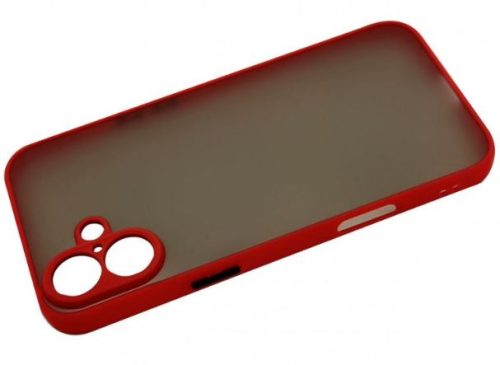  Cellect iPhone 16 Plus műanyag tok piros-fekete (CEL-MATT-IPH16P-RBK) 