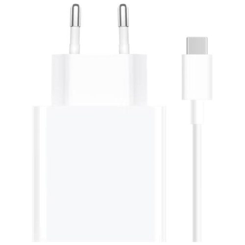  Xiaomi USB-A hálózati töltő 67W + USB-A - USB-C kábel fehér "Gigapack csomagolás" (BHR6035EU) 