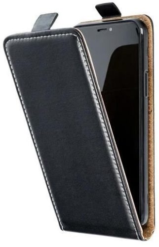  Gigapack Huawei Mate 10 Lite bőr hatású lefelé nyíló fliptok fekete (GP-73766) 