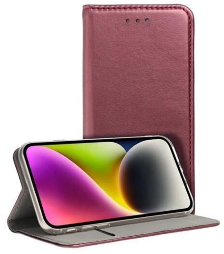  Gigapack Samsung Galaxy S23 Plus (SM-S916) bőr hatású fliptok burgundy színű (GP-134905) 