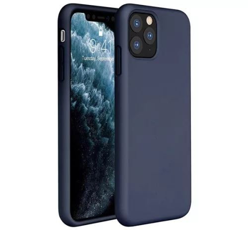  Wooze Liquid Silica Gel iPhone 16 szilikon tok sötétkék (ZONETS6584) 