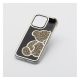  Teddy Bear iPhone 16 Pro Max csillogó köves tok fekete-aranyszínű (101229) 