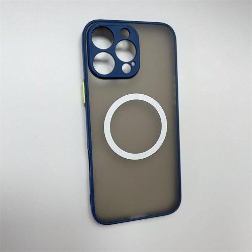  Cellect iPhone 16 Pro Max mágneses műanyag tok kék-zöld (CEL-MATTMIPH16PM-BLG) 