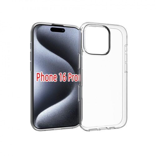  Cellect iPhone 16 Pro vékony szilikon tok átlátszó (TPU-IPH16PR-TP) 