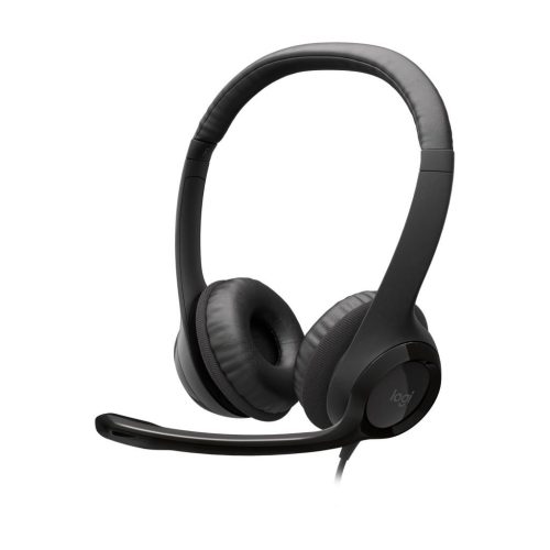  Logitech H390 zajszűrős USB mikrofonos fejhallgató (981-000406) 