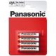  Panasonic 1.5V Cink-Carbon AAA ceruza elem (4db / csomag)  (R03R/4BPACK) 