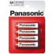  Panasonic 1.5V Cink-Carbon AA ceruza elem (4db / csomag)  (R6R/4BPACK) 