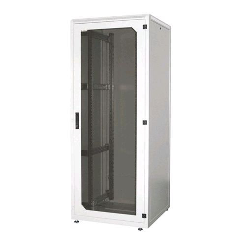  Conteg 21U 19" álló rackszekrény 600x600, fehér  (RI7-21-60/60B) 