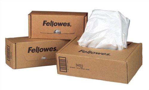  FELLOWES Hulladékgyűjtő zsák iratmegsemmisítőhöz, 148 literes kapacitásig (IFW36056) 