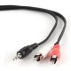  Gembird Cablexpert audio kábel Jack 3,5mm Male --> 2x RCA (CINCH) Male 2.5m (CCA-458-2.5M) 