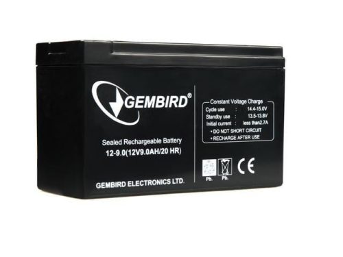  Gembird 12V 9 AH csere akkumulátor (BAT-12V9AH) 