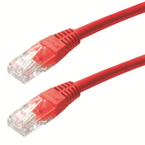  Gembird Cablexpert UTP CAT5e patch kábel 0.25m piros  (PP12-0.25M/R) 