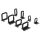  Conteg kábel rögzítő fül P4-80/60  (CVO-P4-80/60) 