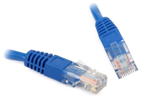  Gembird Cablexpert UTP CAT5e patch kábel 5m kék  (PP12-5M/B) 