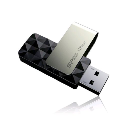  Pen Drive 128GB Silicon Power Blaze B30 fekete USB 3.0 (SP128GBUF3B30V1K) 