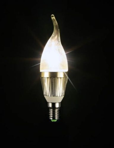  Techlight 3447 E14 3W 85V - 265V LED fényforrás meleg fehér /73701/ (40 W-os hagyományos izzó) 