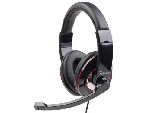  Gembird MHS-001 sztereó headset+mikrofon+hangerőszabályozó fekete 