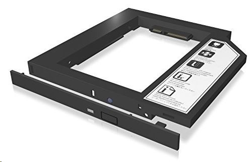  Raidsonic Icy Box beépíthető 2,5" HDD/SSD keret laptopba fekete 9,5mm  (IB-AC640) 
